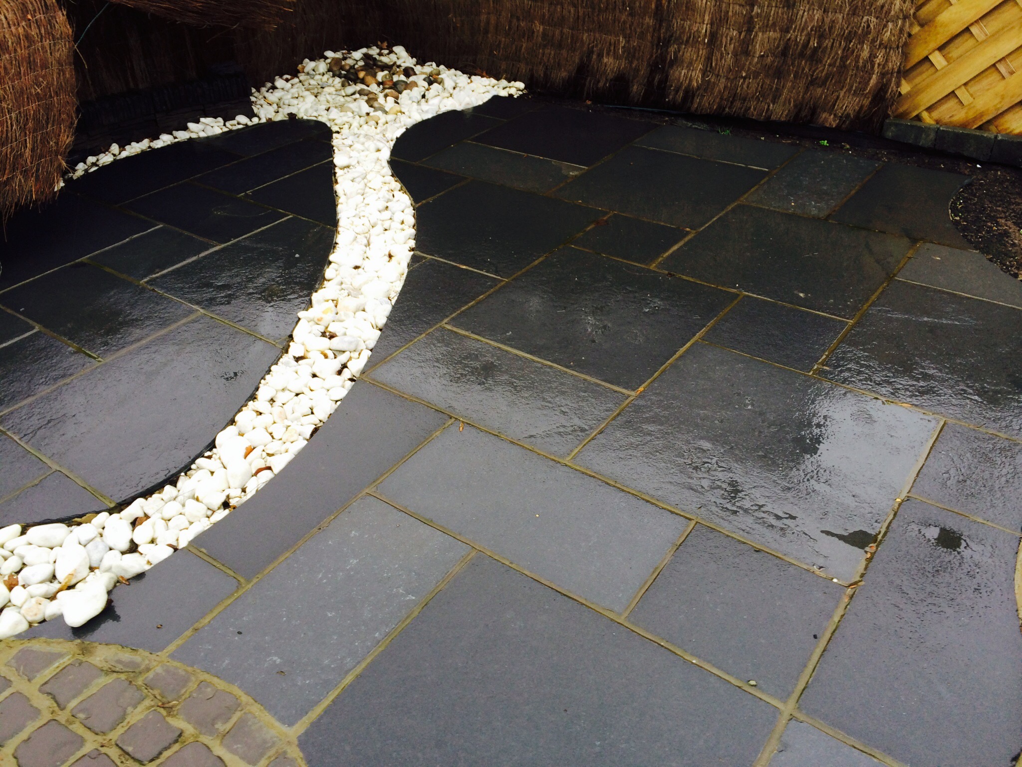 black limestone wet 2 Stone & Slate (tiles)